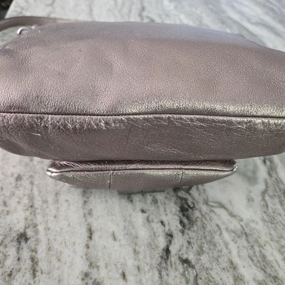 Coach Metallic Leather Shoulder Bag - Picture 6 of 9
